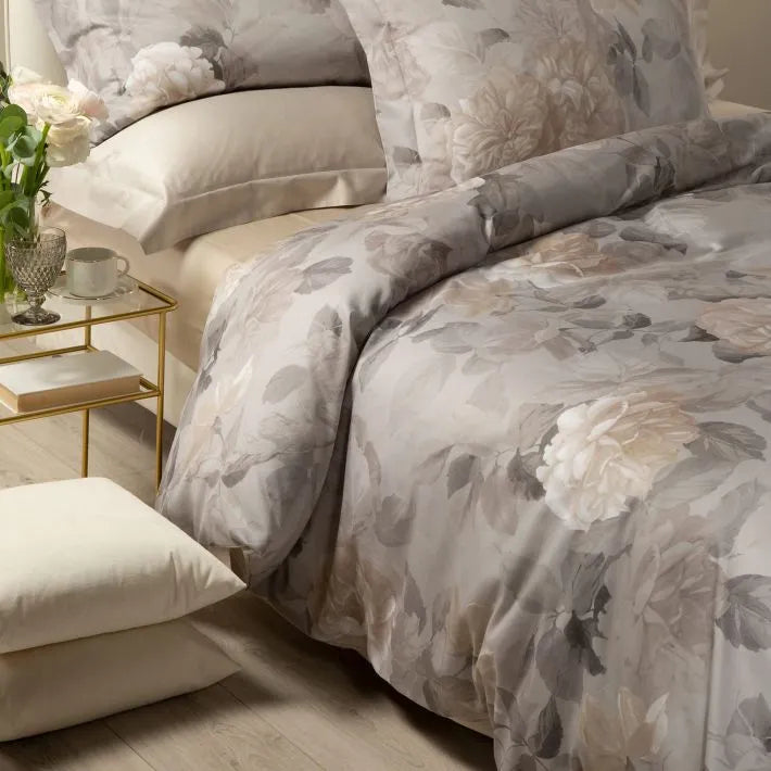 Completo Copripiumino Matrimoniale in Raso CALEFFI Dreaming - Rosa Alba