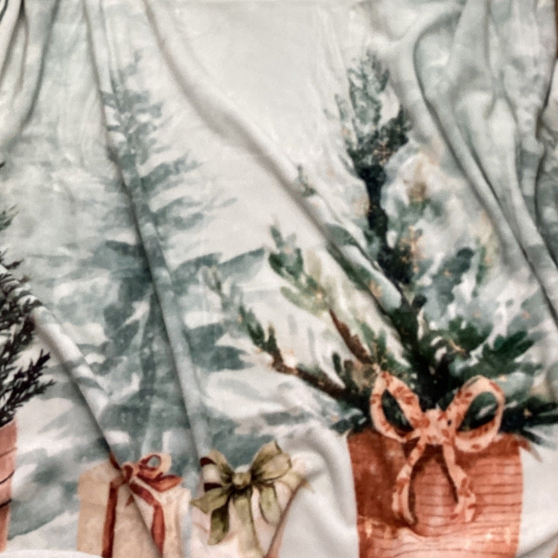 Plaid in Pile BLANC MARICLO' - Winter Wonderland