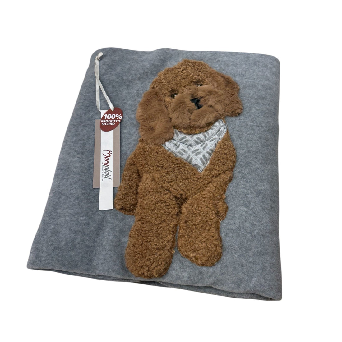 Plaid in caldo Pile con Applicazione MARYPLAID - Poodle