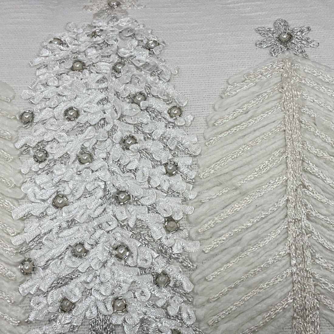 Cuscino Rettangolare Ricamato BLANC MARICLO' - Abeti Chic