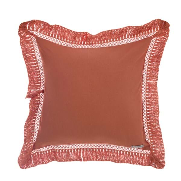 Cuscino Arredo  in Cotone con Frange BLANC MARICLO' - Infinity