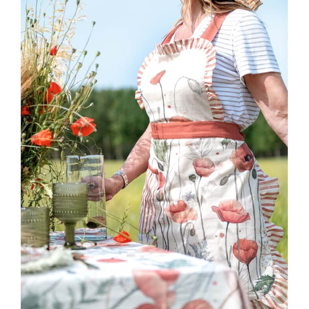 Grembiule con Pettorina BLANC MARICLO' - Coquelicot