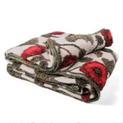 Coperta Plaid in Lana Cotta LANA ITALIA - Papavero