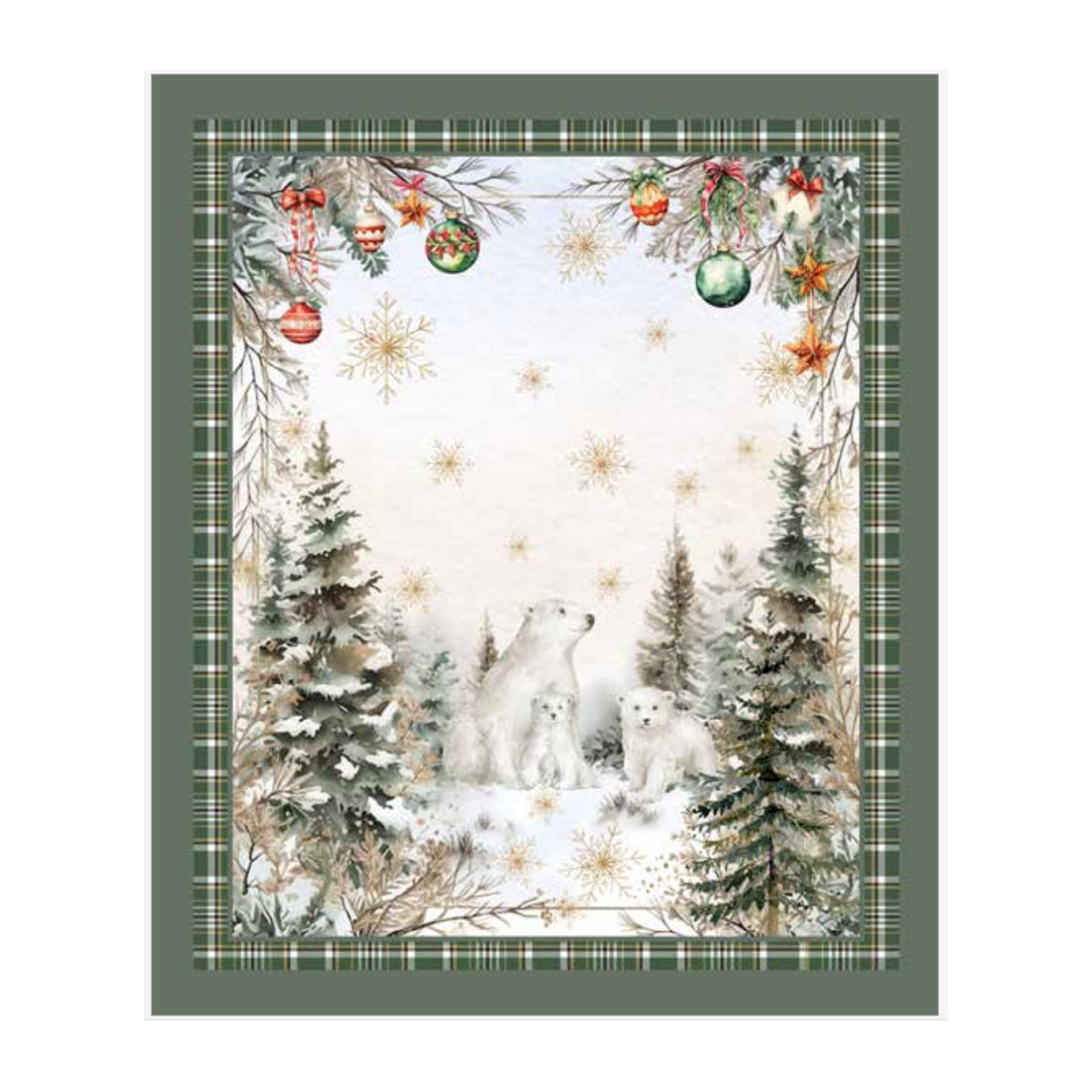 Plaid in Velluto CASA ANVERSA - Christmas Bubble