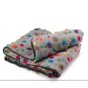 Coperta Plaid in Lana Cotta LANA ITALIA - Pois