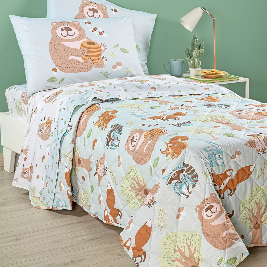 Zhiyuan Copriletto Trapuntato E 2 Federe Con Volant In Fibra Di - Foto 6