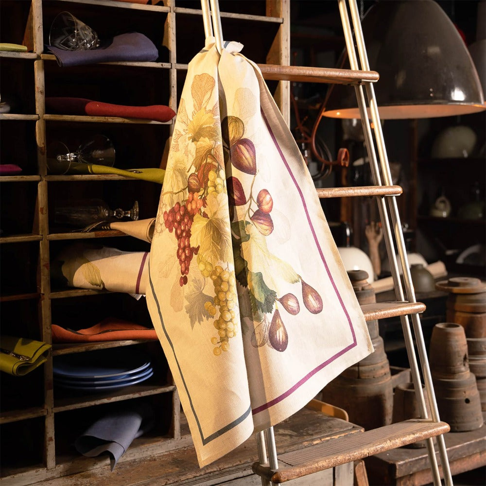 Canovaccio in Puro Lino TESSITURA TOSCANA - Doucers Uva