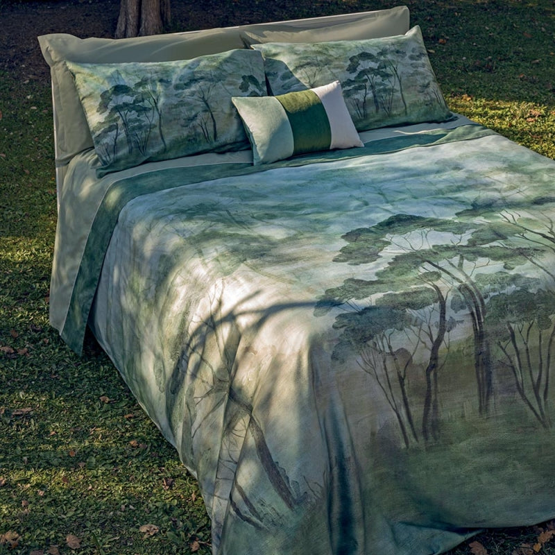 Parure Copripiumino matrimoniale in Raso FAZZINI - Nemora