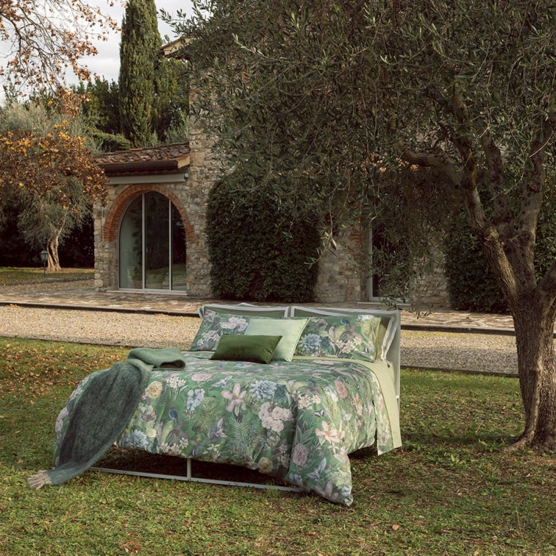 Trapunta Invernale in Raso di cotone FAZZINI - Protea Verde