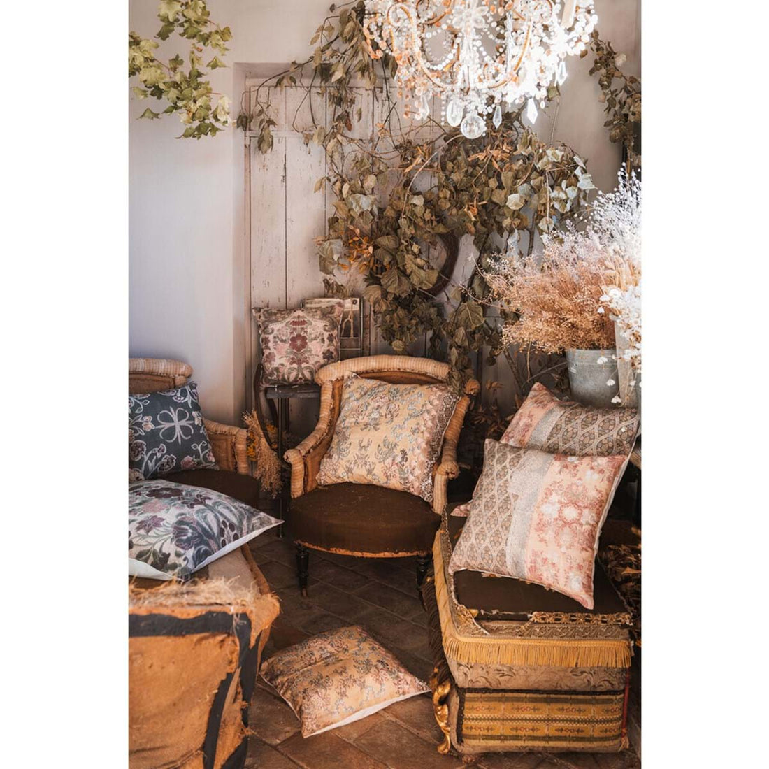 Cuscino Arredo BLANC MARICLO' - Vintage Chic Collection Oro