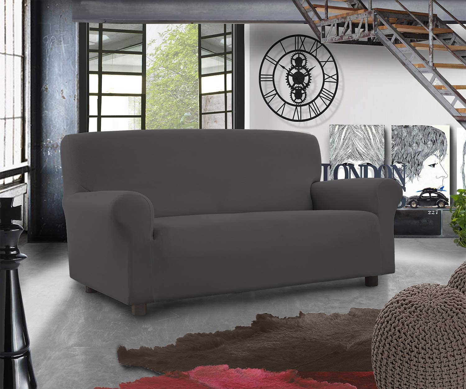 Copridivano e Copripoltrona Elasticizzato Tinta Unita Smile