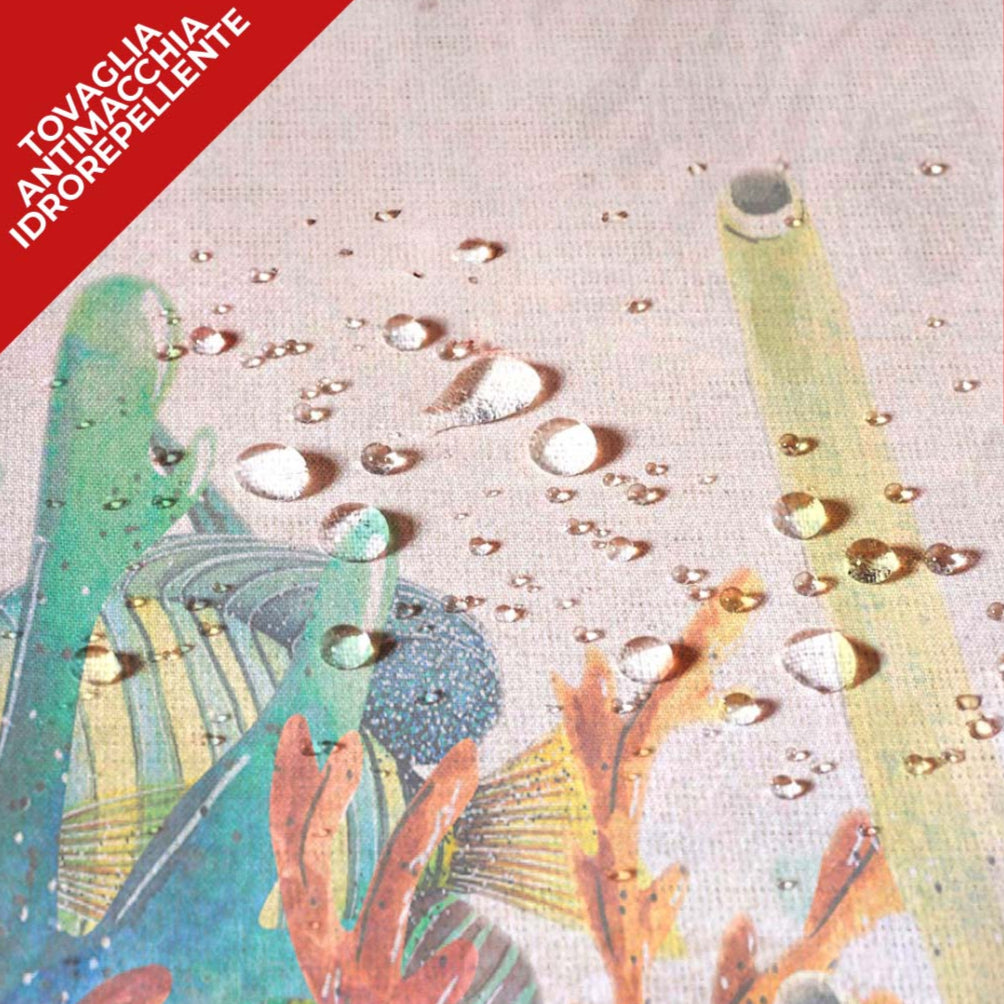 Tovaglia Antimacchia Effetto Lino - Kiki Mare