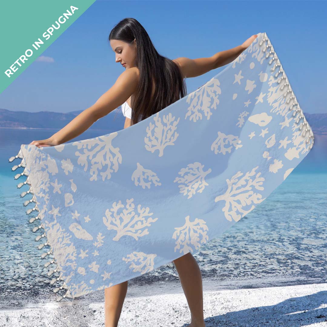 Telo mare Fouta Doppiato in Cotone - Reef
