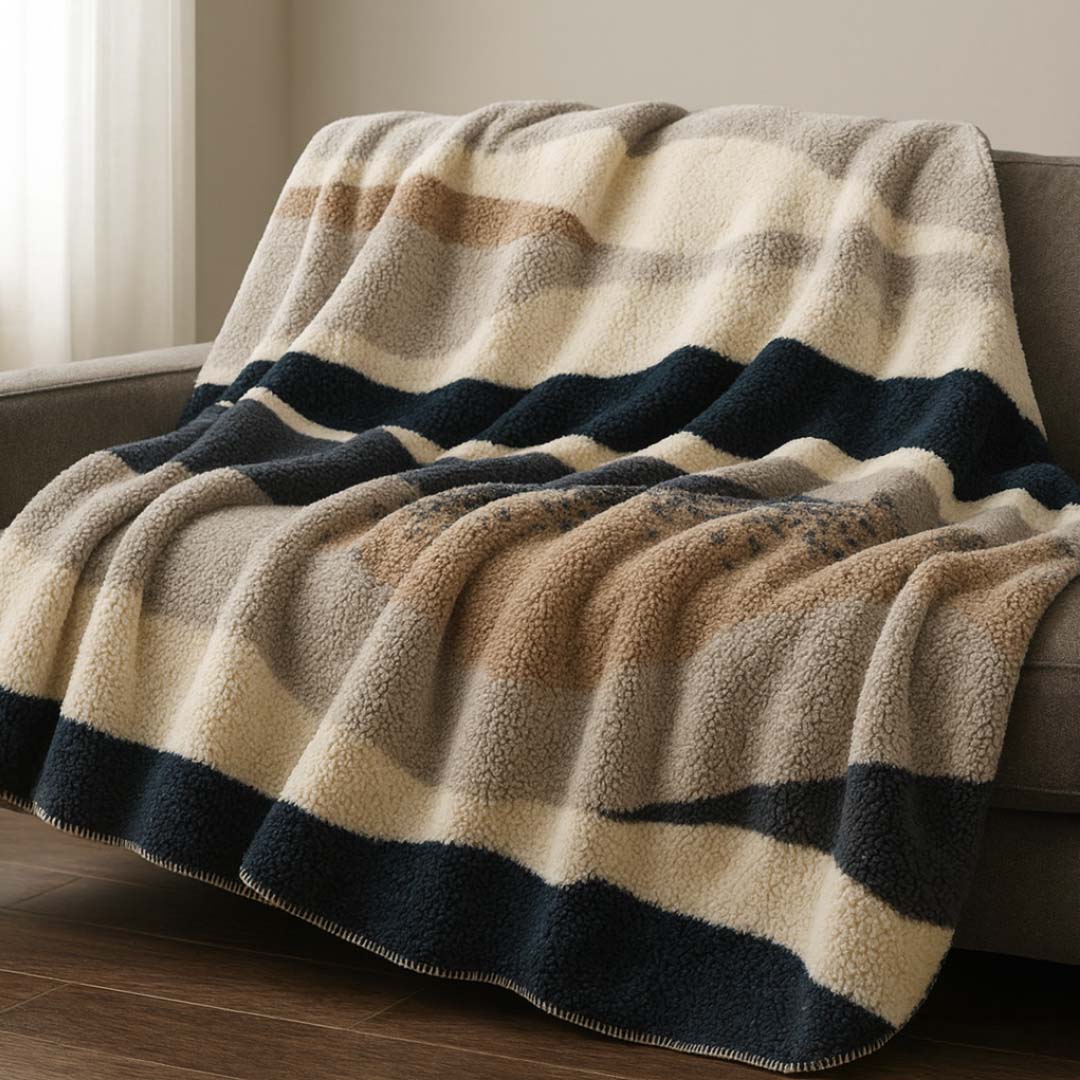 Plaid Coperta con Sherpa - Sandy