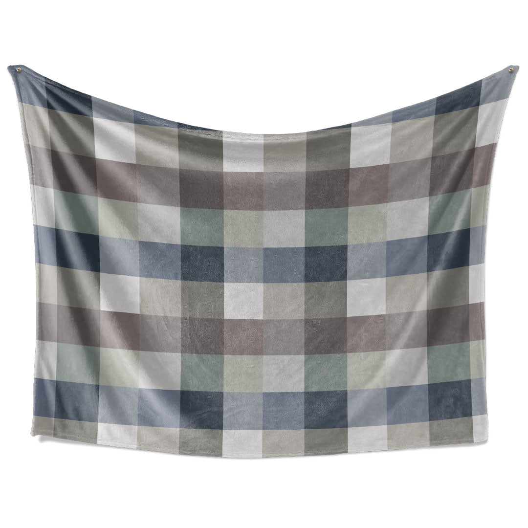 Plaid Flannel Fleece Stampato Supersoft  con Sherpa - Whinter
