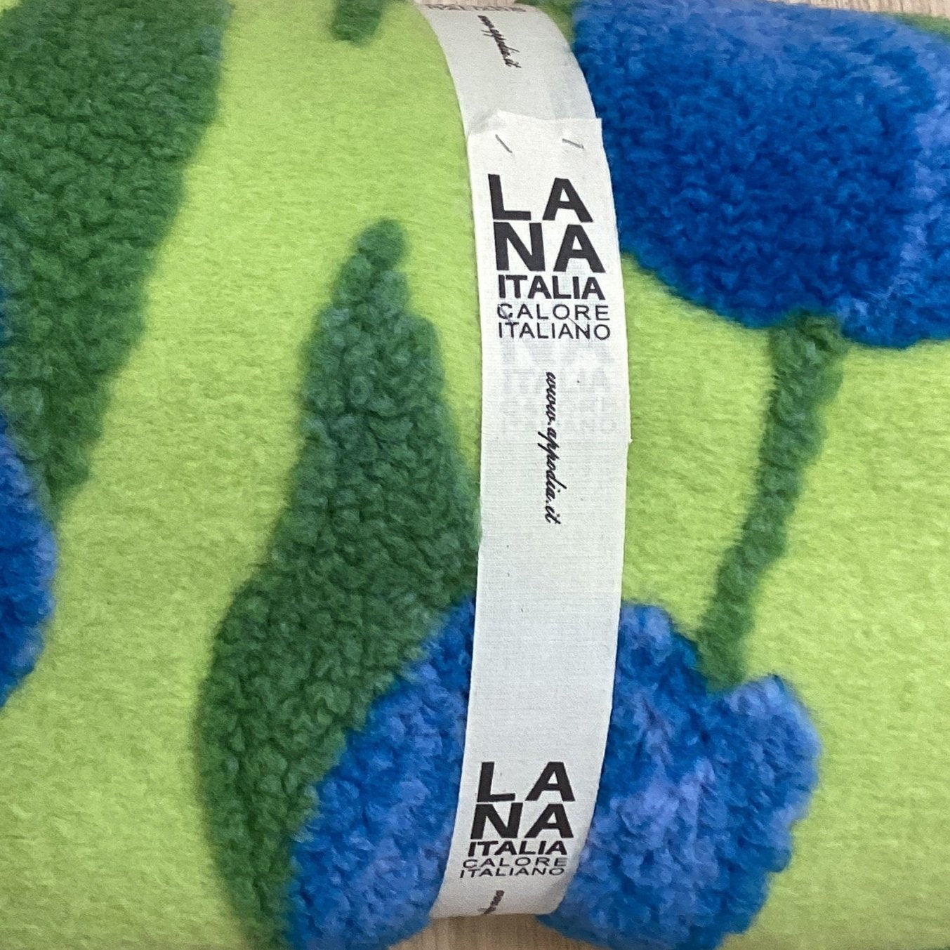 Coperta Plaid in Lana Cotta LANA ITALIA - Tulipani