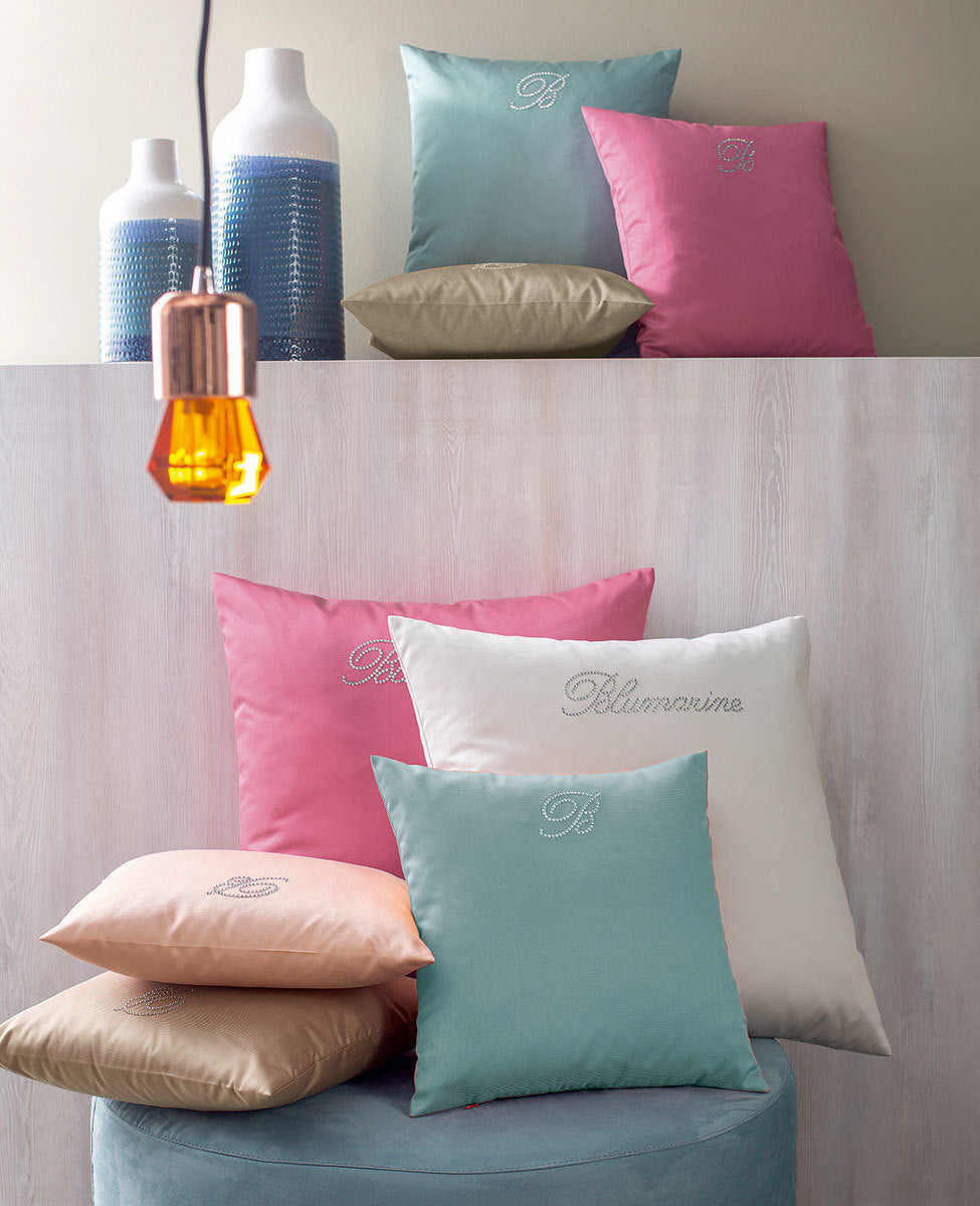 Cuscino Arredo con Cristalli Swarovski BLUMARINE - Note Blu