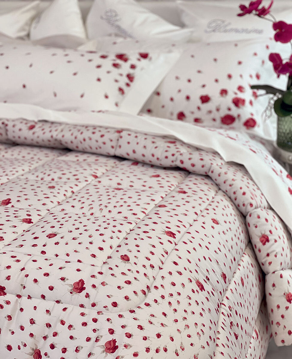 Copriletto Trapuntato Matrimoniale BLUMARINE - Sogno Rosso