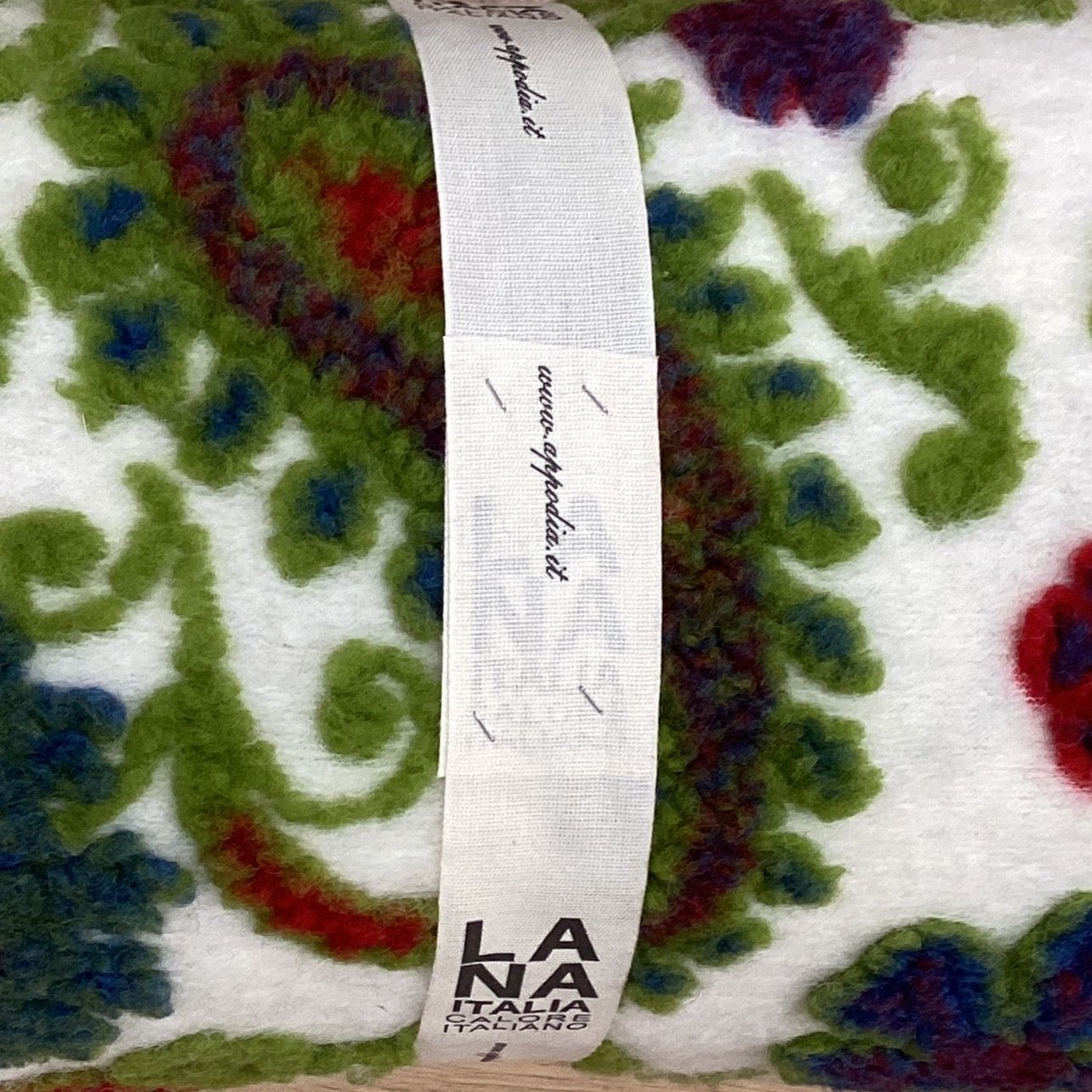 Plaid Blanket in Boiled Wool LANA ITALIA - Cashmere