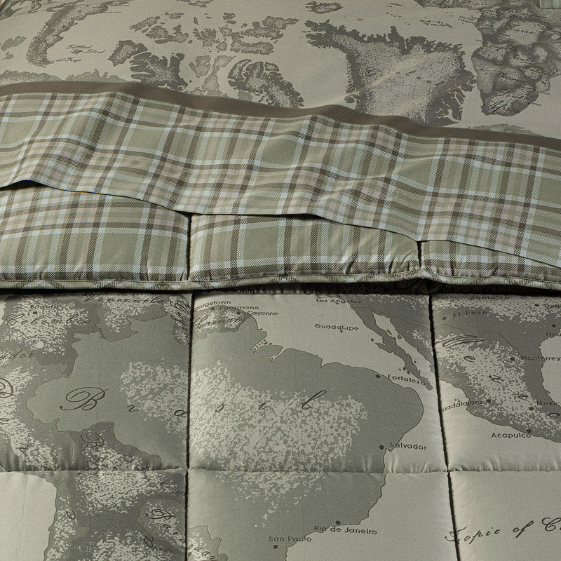 Trapunta Invernale in Raso ALVIERO MARTINI 1^ CLASSE - Geo Tartan Green