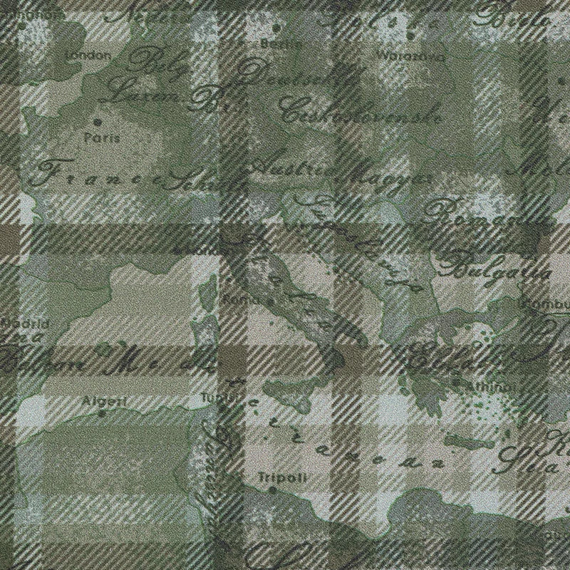 Completo Copripiumino Raso di Cotone 1^ CLASSE ALVIERO MARTINI - Tartan Green