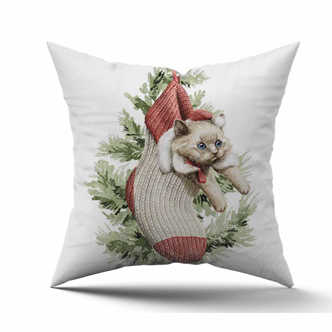 Christmas Digital Print Pillow Cover - Cindy