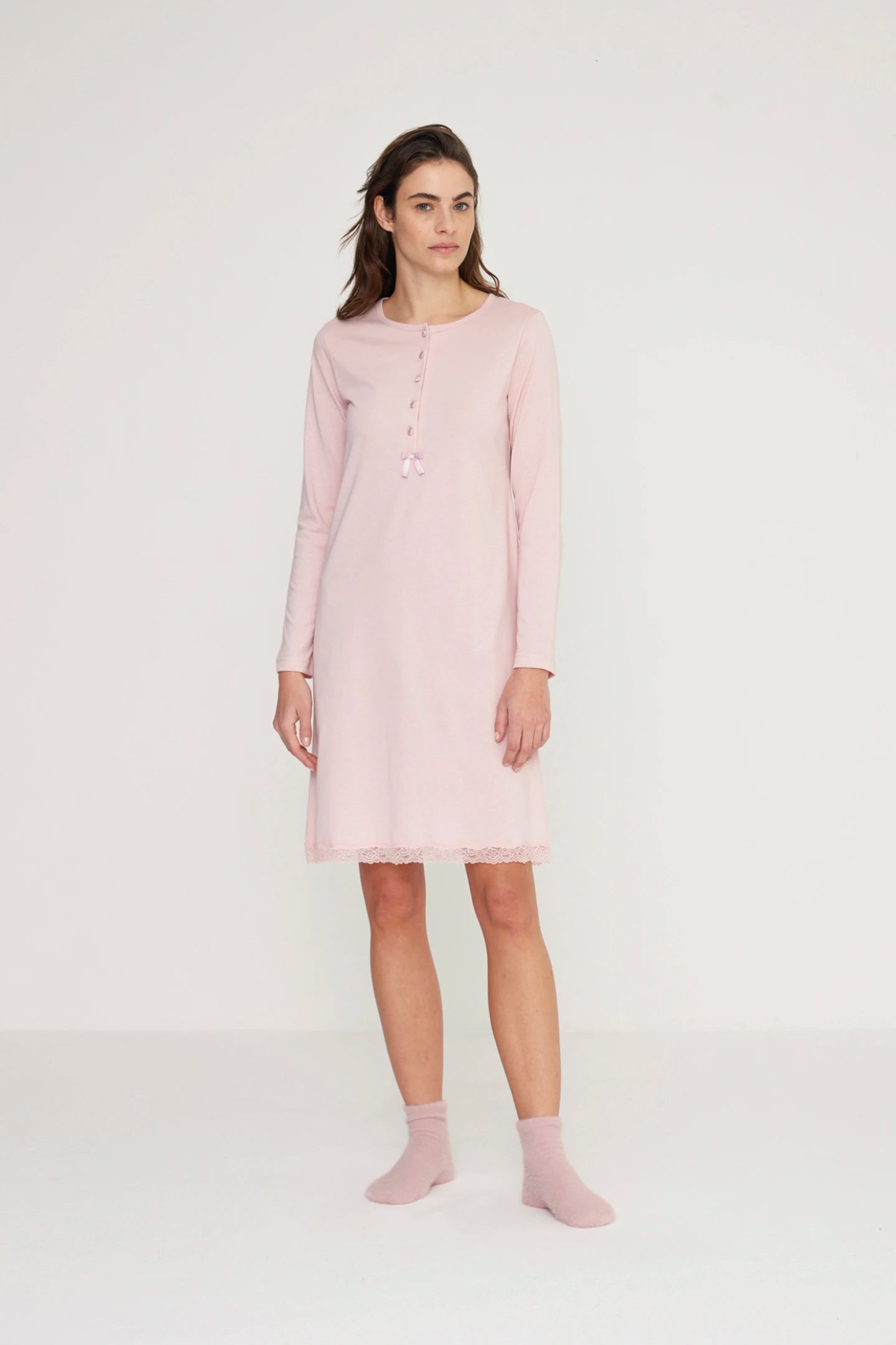 Camicia da Notte donna jersey Invernale NOI DI NOTTE - LA3156