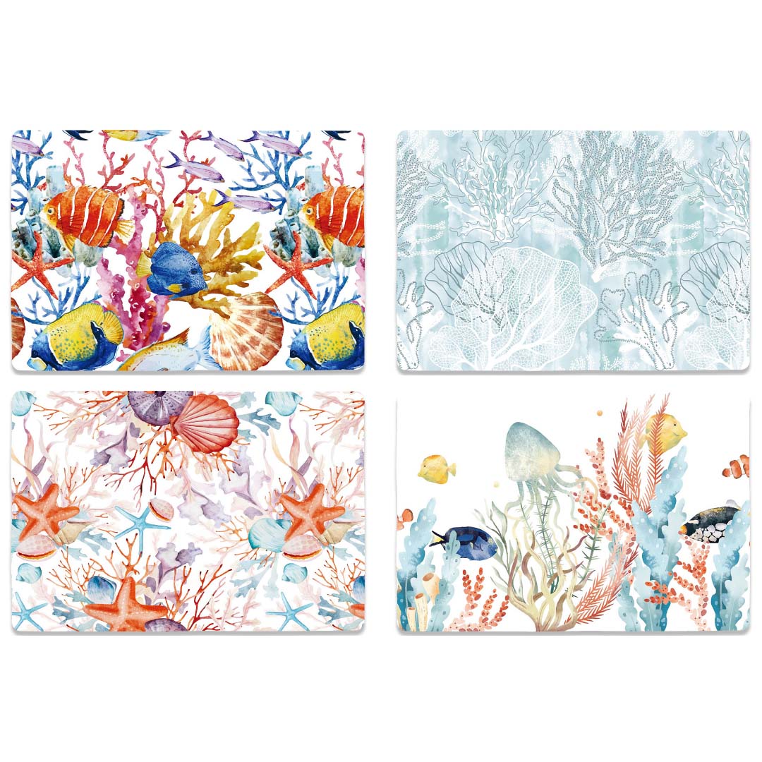 Set 4 Tovagliette Americane Plastificate - Coral Liberty