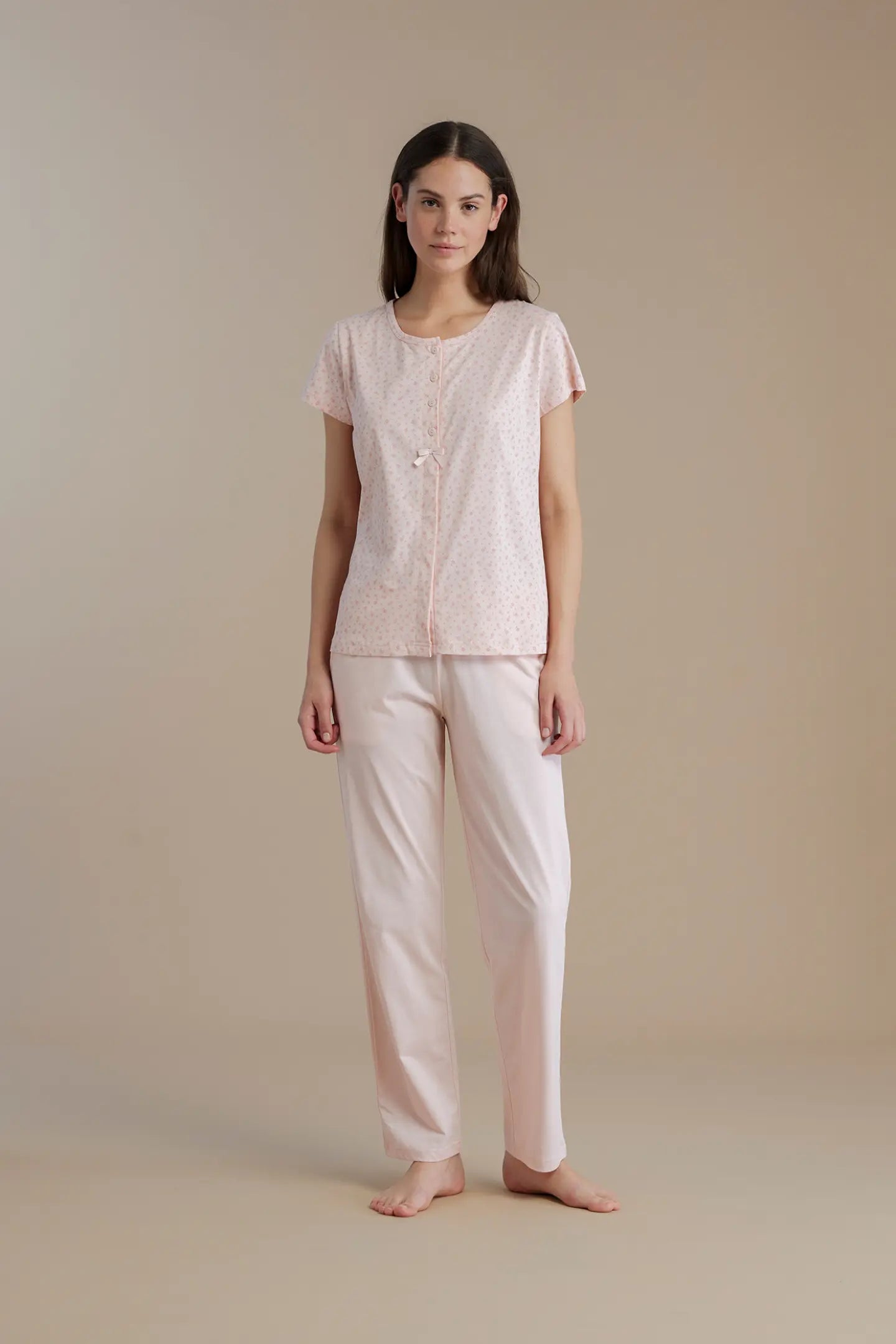 Pigiama Donna Mezza Manica in Cotone NOI DI NOTTE - FA9204