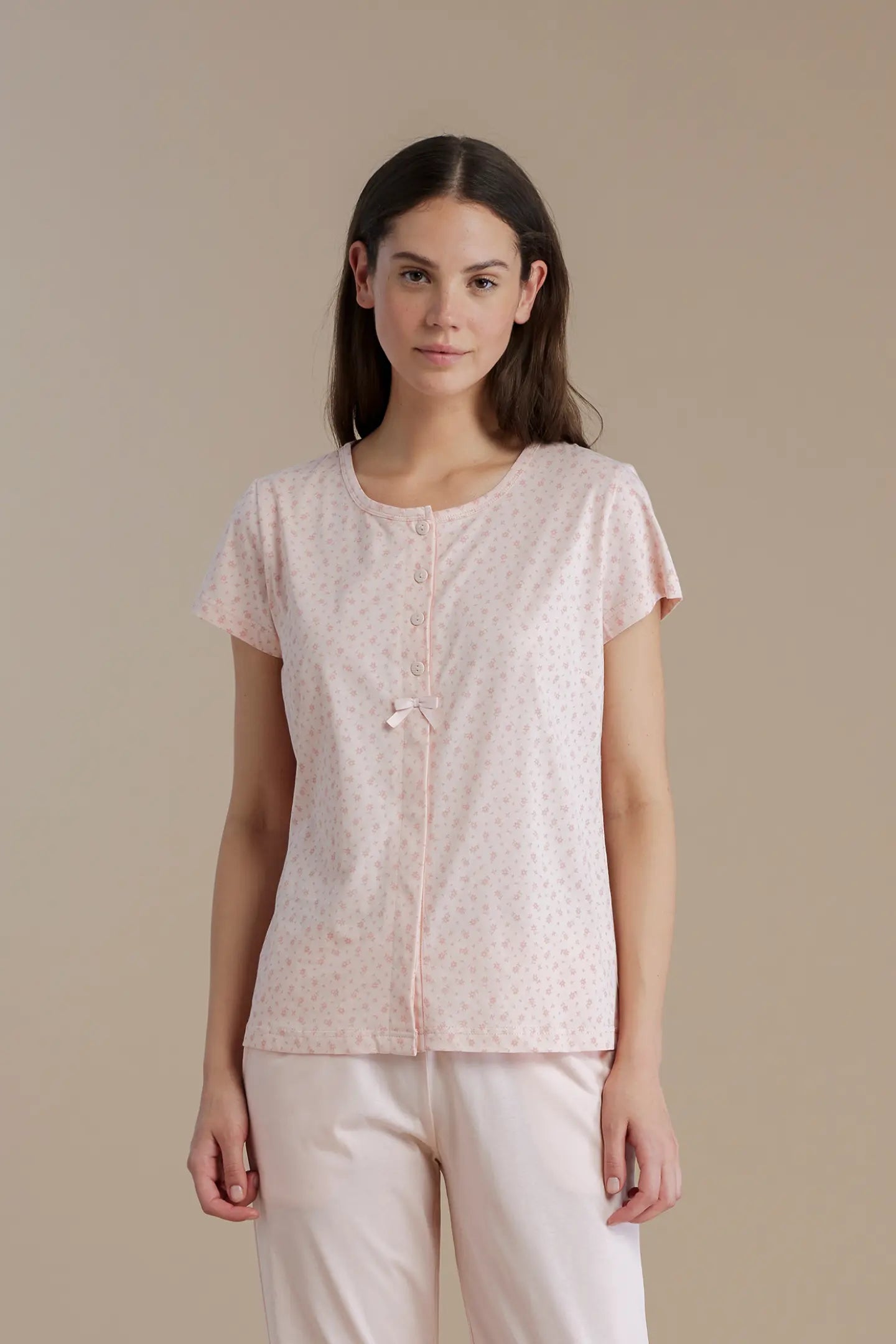 Pigiama Donna Mezza Manica in Cotone NOI DI NOTTE - FA9204