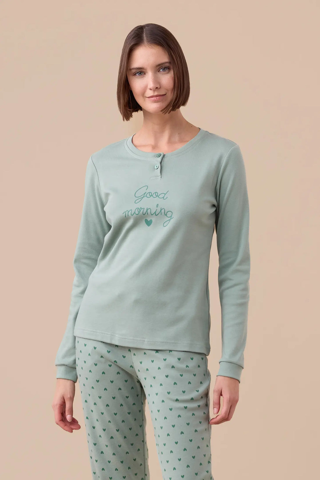 Pigiama donna caldo cotone NOI DI NOTTE - Morning