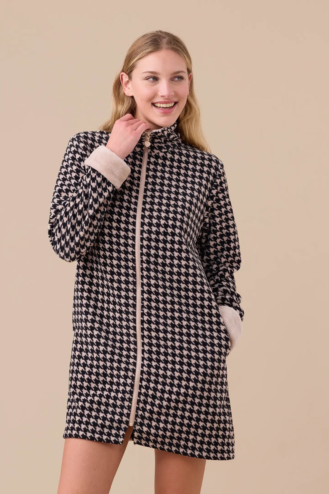 Vestaglia Donna in Micropile NOI DI NOTTE - Poule