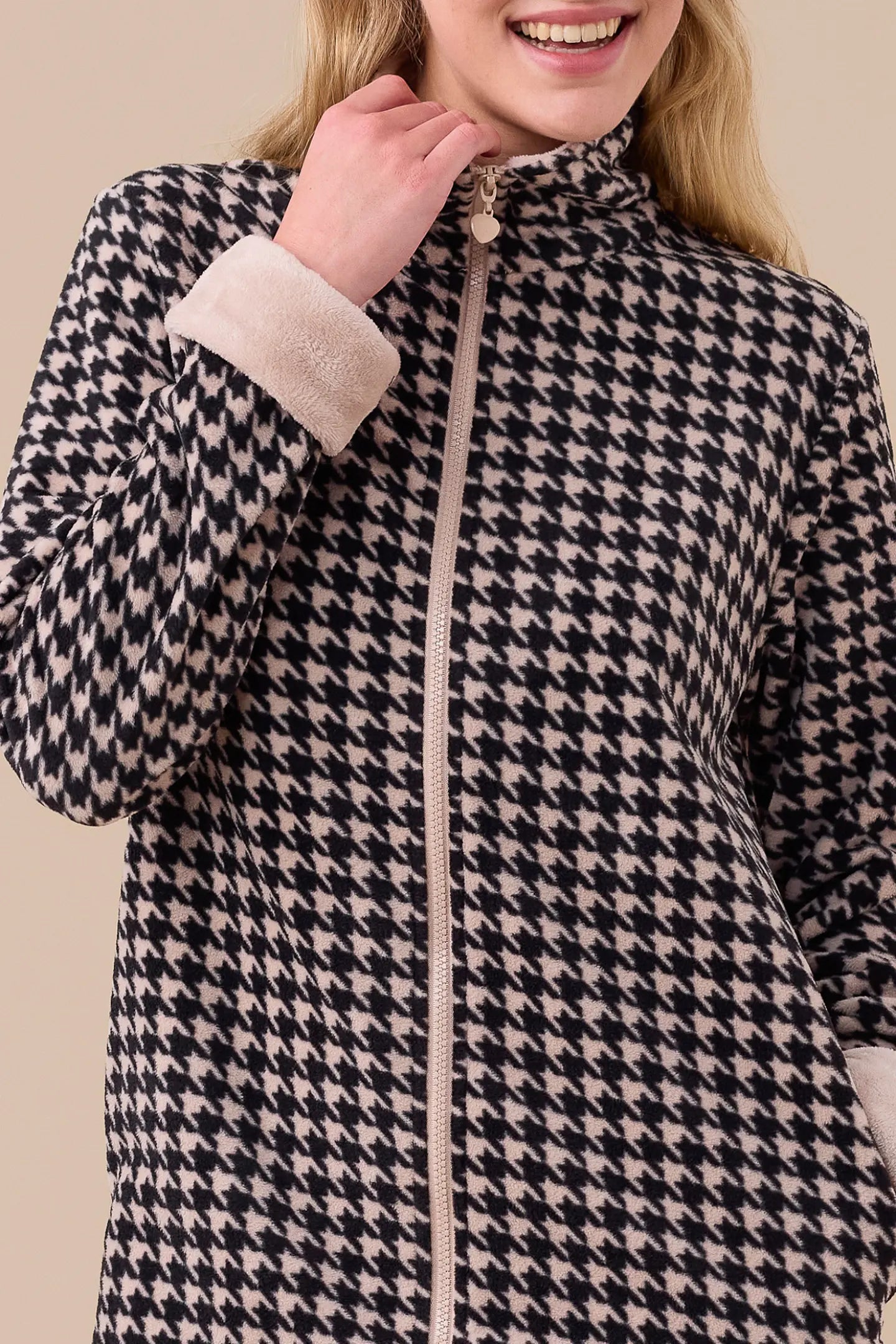 Vestaglia Donna in Micropile NOI DI NOTTE - Poule