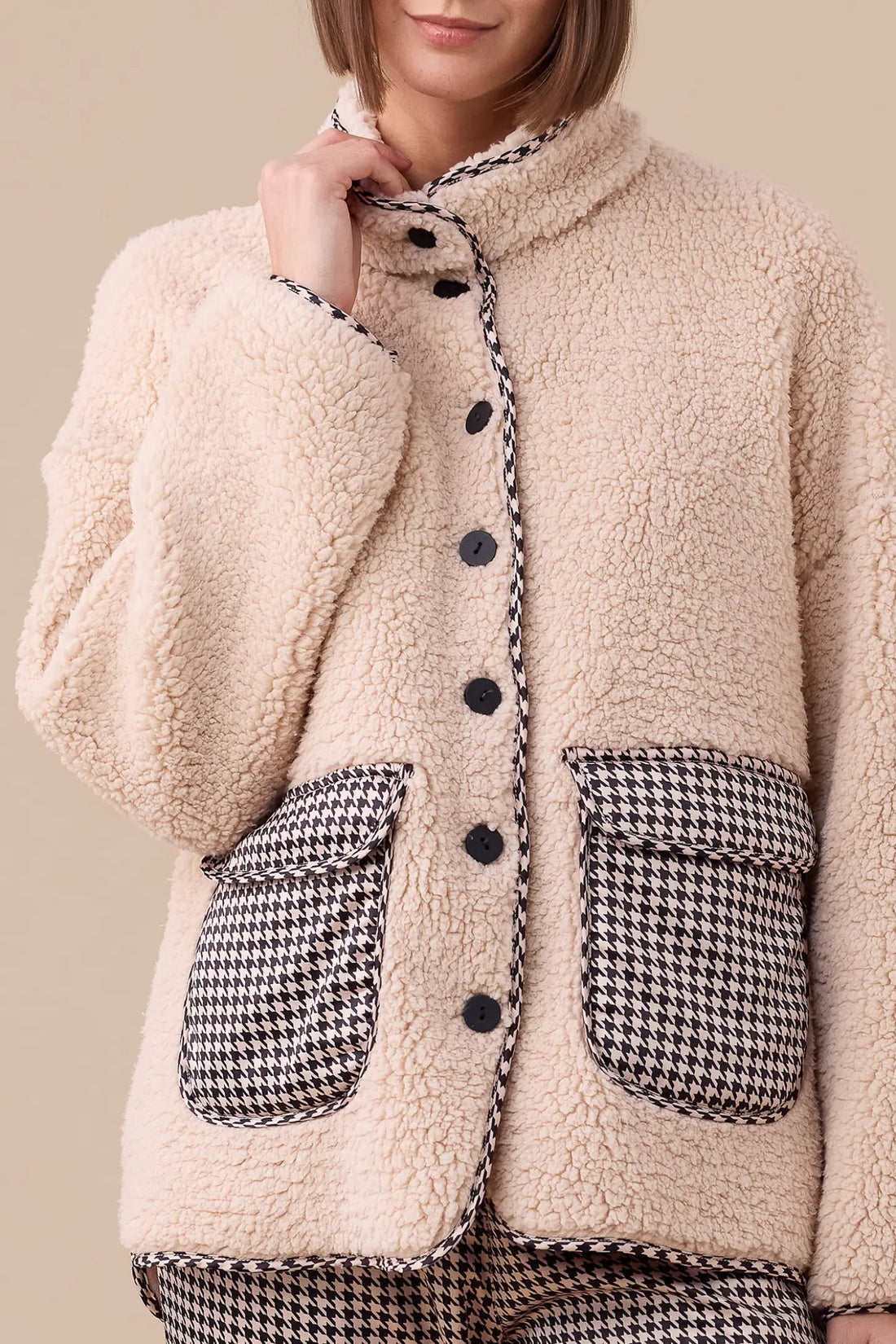 Giacca Donna Double Face in Eco Agnellino NOI DI NOTTE - Sheepy