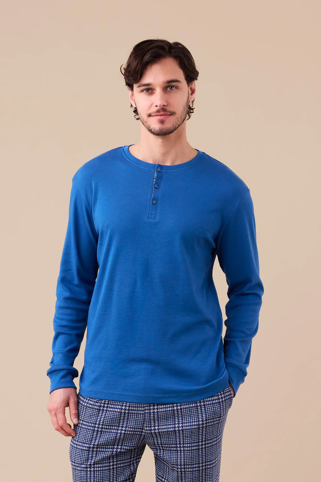 Pigiama uomo caldo cotone NOI DI NOTTE - Galles