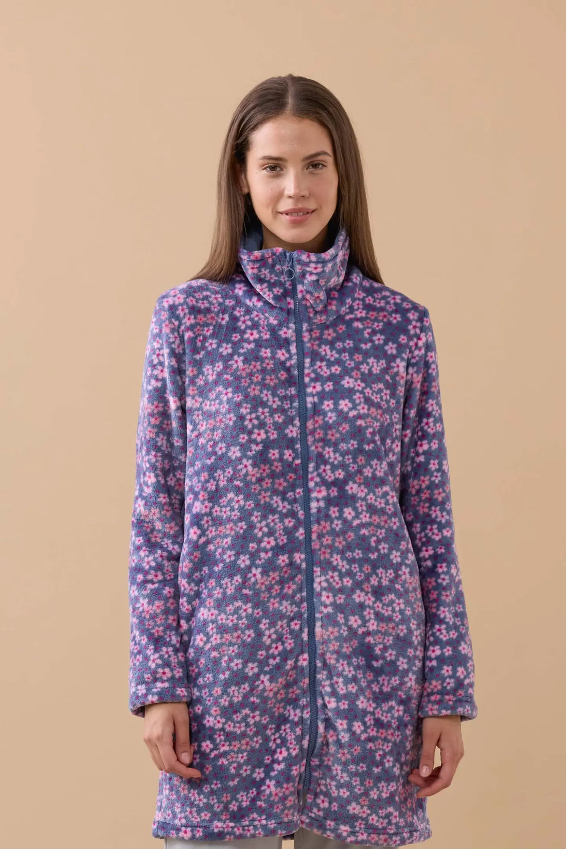 Vestaglia Donna in Coral NOI DI NOTTE - Fiori