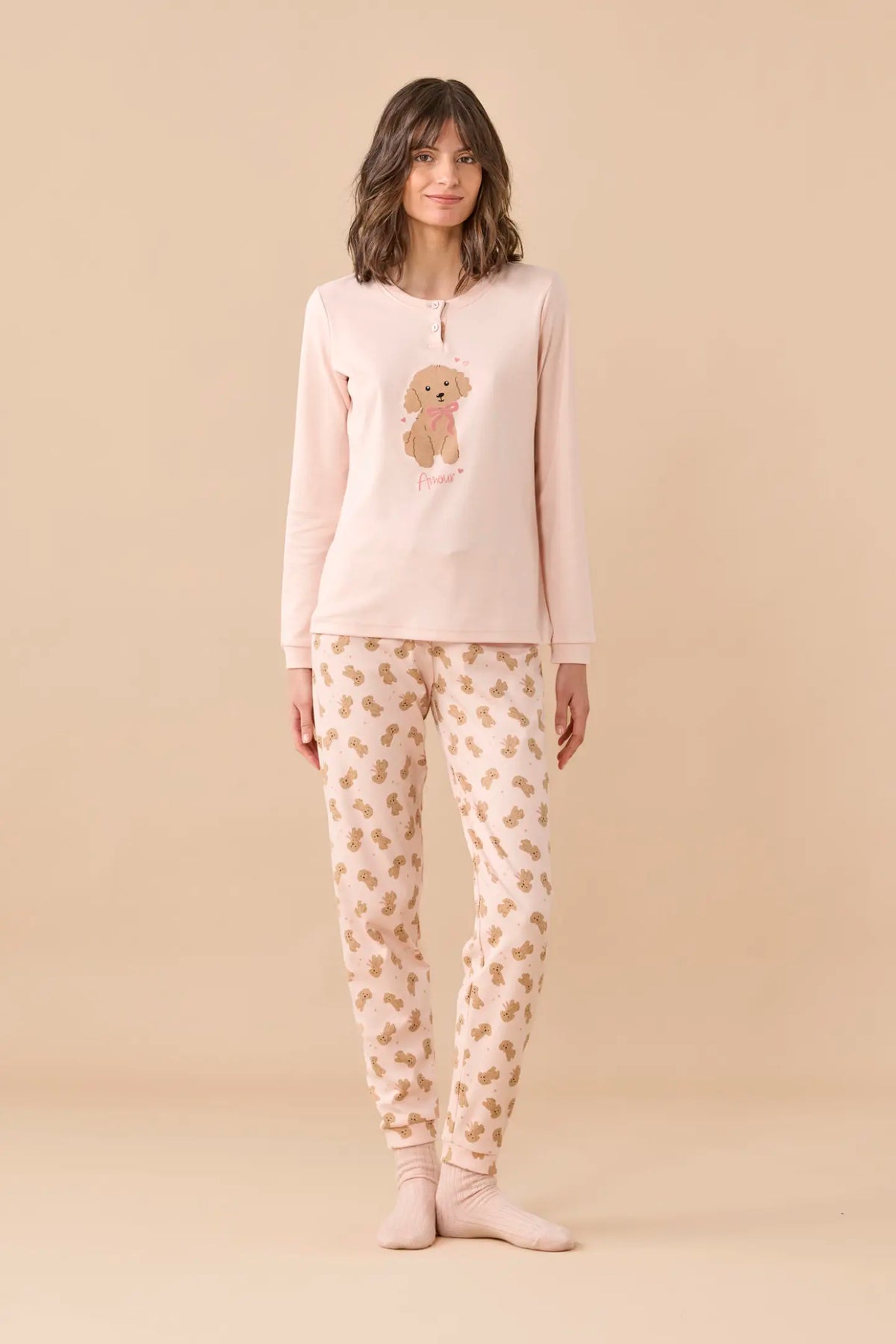 Pigiama Donna caldo cotone NOI DI NOTTE - Funny & Tartan