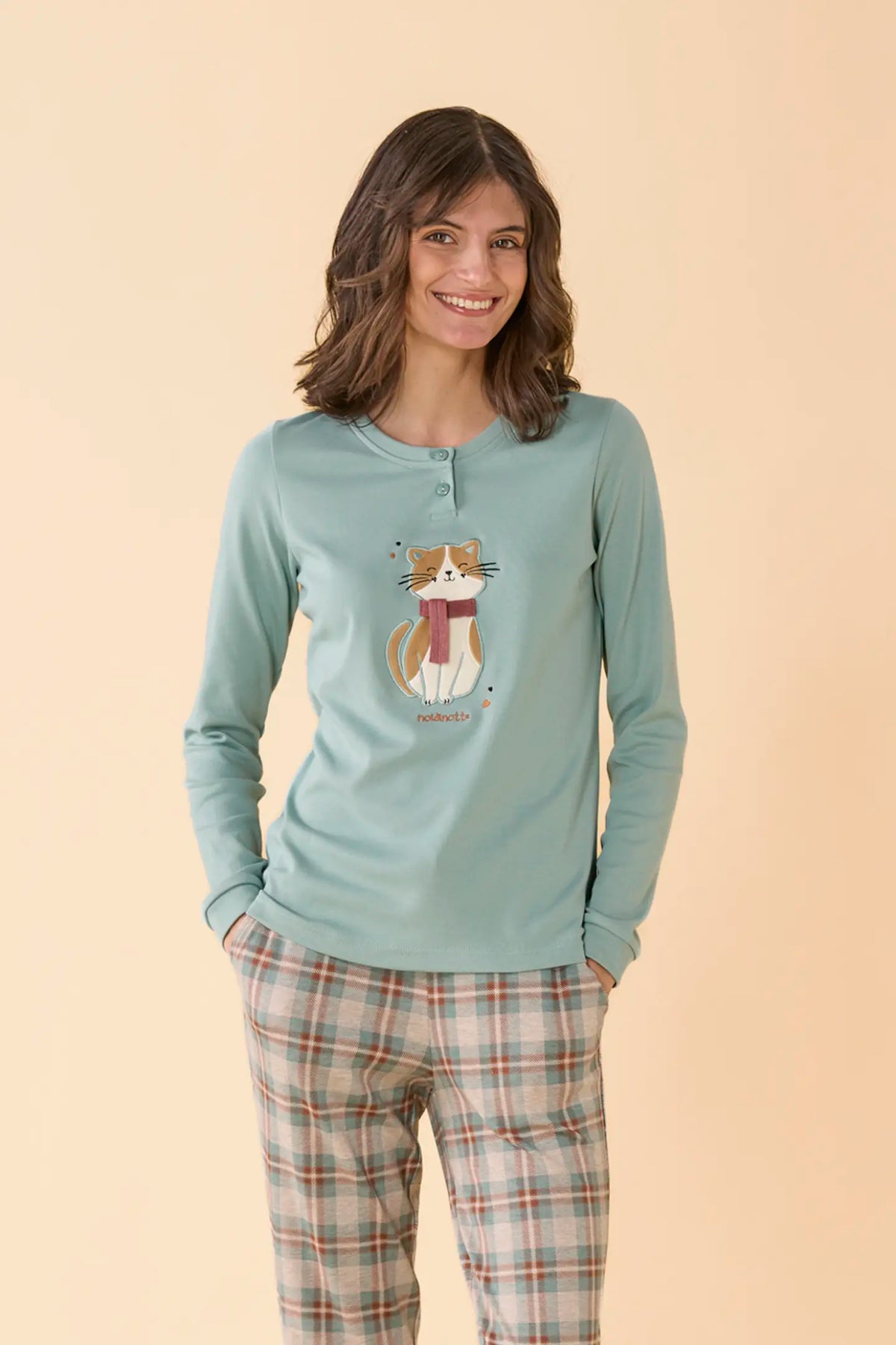 Pigiama Donna caldo cotone NOI DI NOTTE - Funny & Tartan