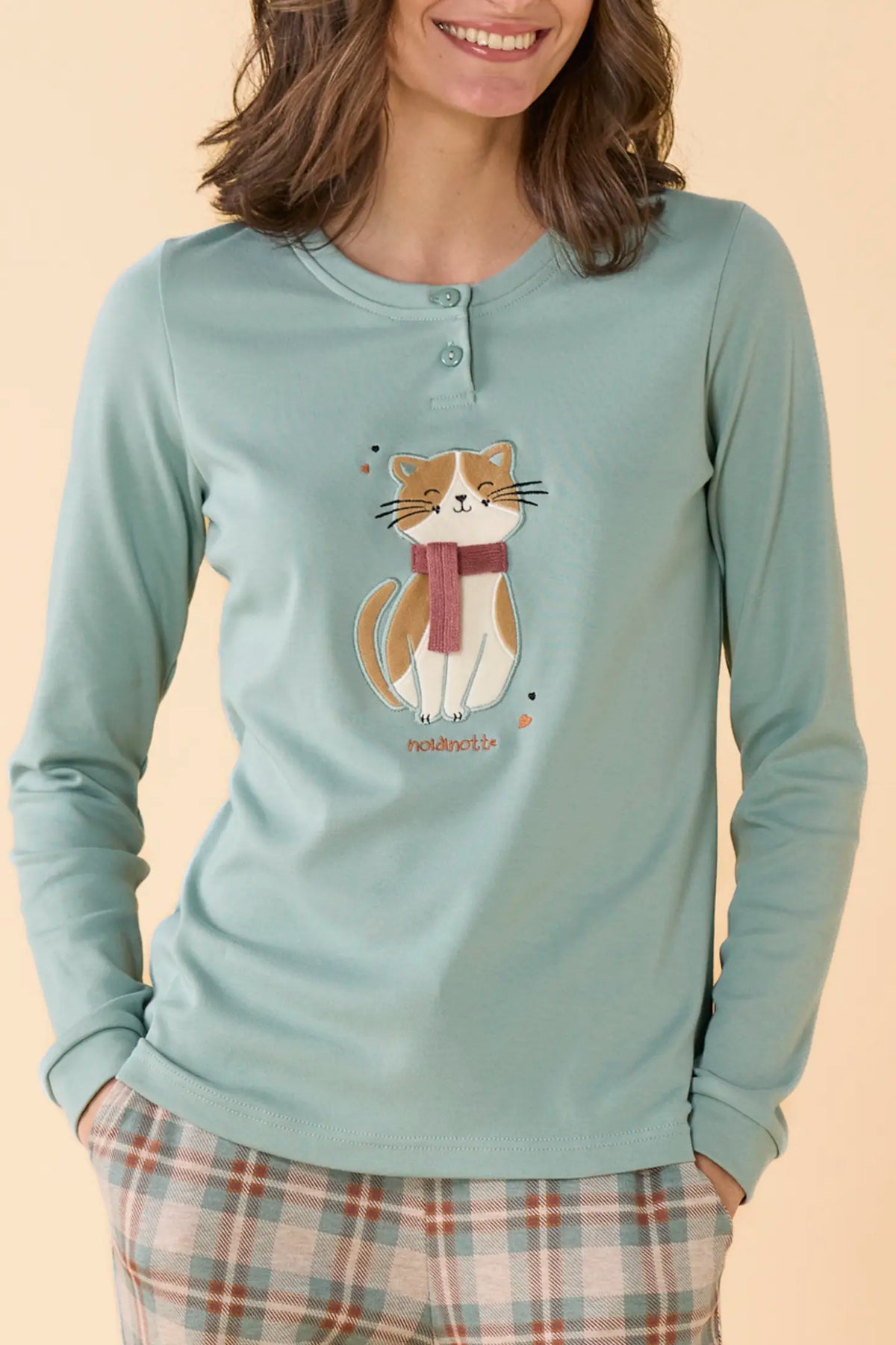 Pigiama Donna caldo cotone NOI DI NOTTE - Funny & Tartan
