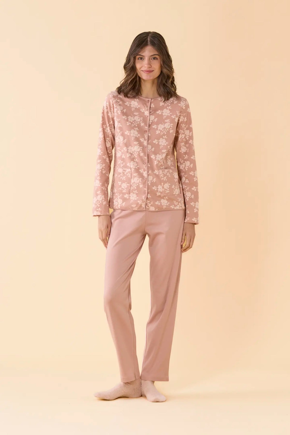 Pigiama Donna caldo cotone NOI DI NOTTE - Bows & Roses