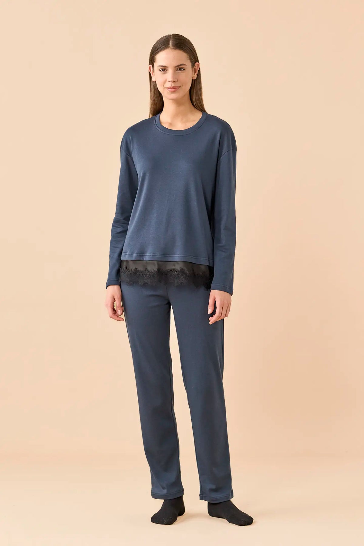 Pigiama Donna caldo cotone NOI DI NOTTE - Elegant Morning