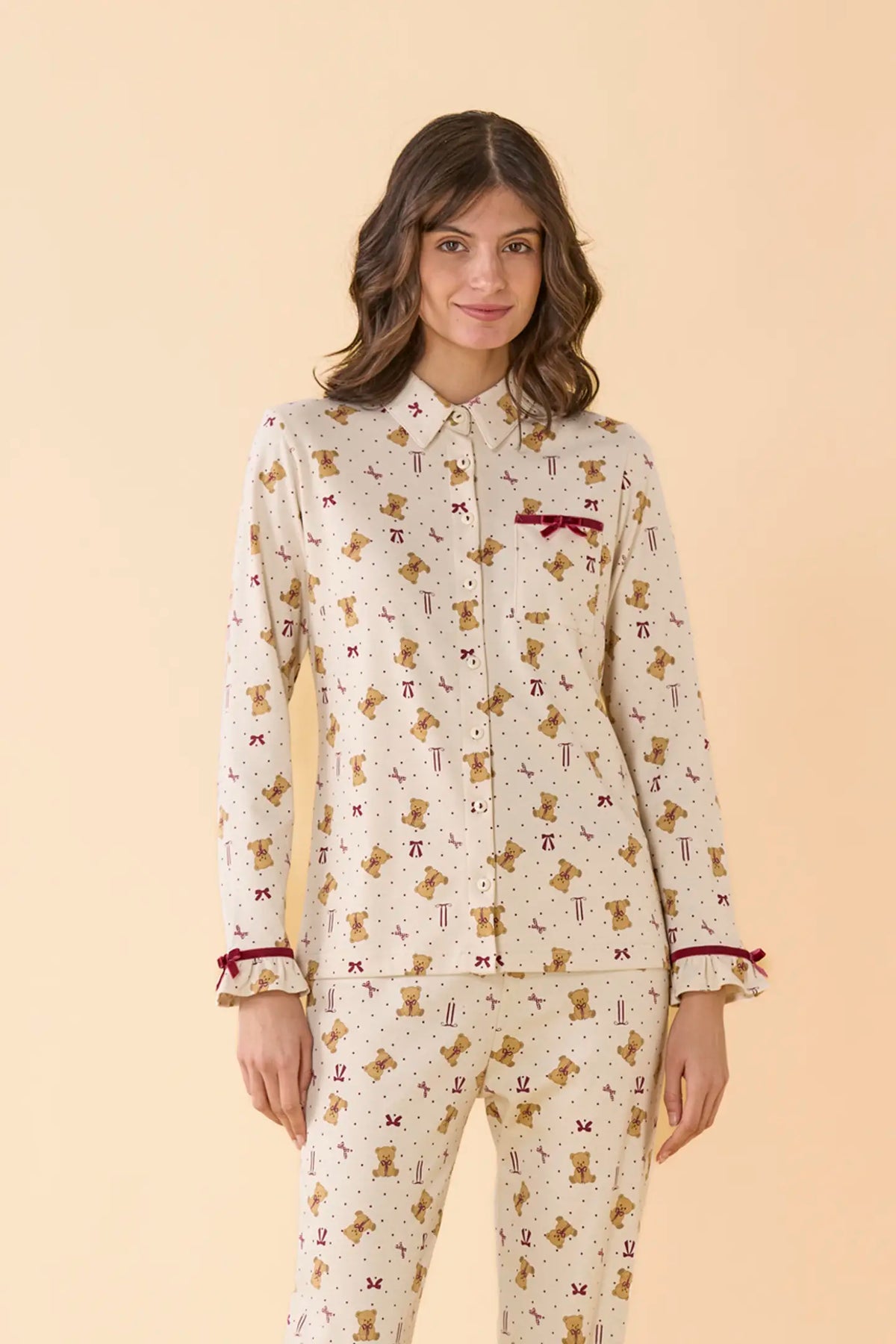 Pigiama donna caldo cotone NOI DI NOTTE - Tartan Party
