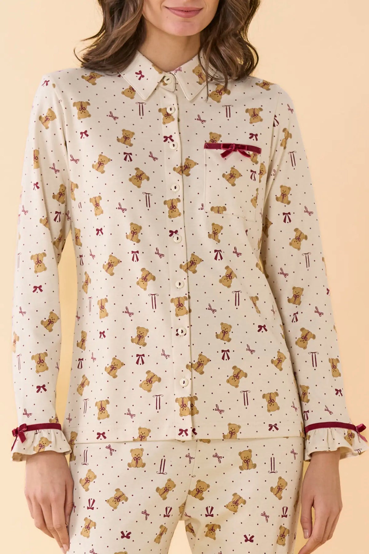 Pigiama donna caldo cotone NOI DI NOTTE - Tartan Party