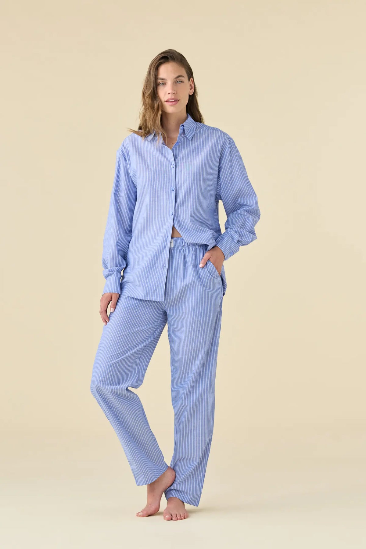 Pigiama Donna Manica Lunga in Cotone NOI DI NOTTE - Breeze