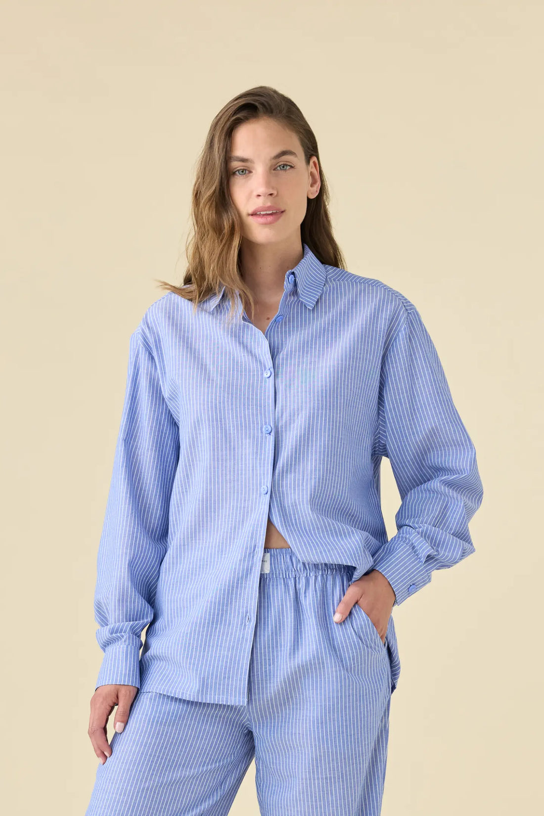 Pigiama Donna Manica Lunga in Cotone NOI DI NOTTE - Breeze