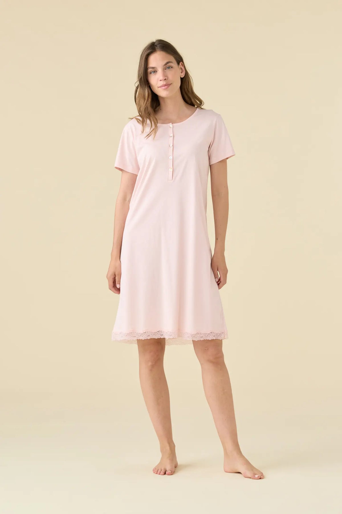 Camicia da Notte Mezza Manica in Cotone NOI DI NOTTE - Essential