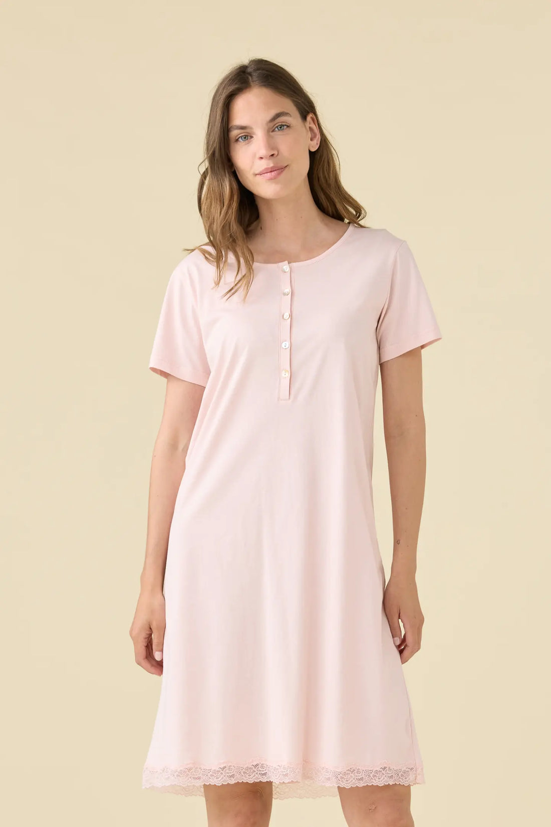 Camicia da Notte Mezza Manica in Cotone NOI DI NOTTE - Essential