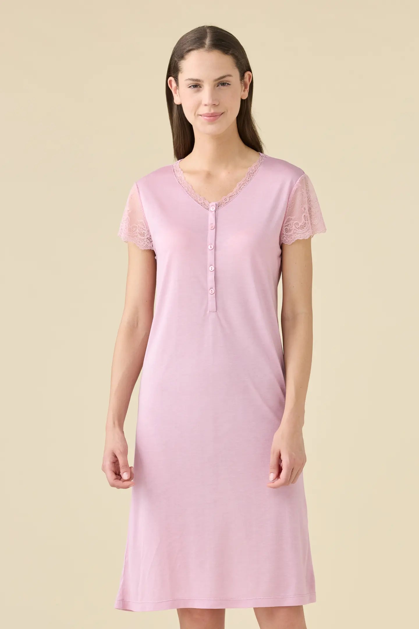 Camicia da Notte Manica Corta in Modal NOI DI NOTTE - Softness