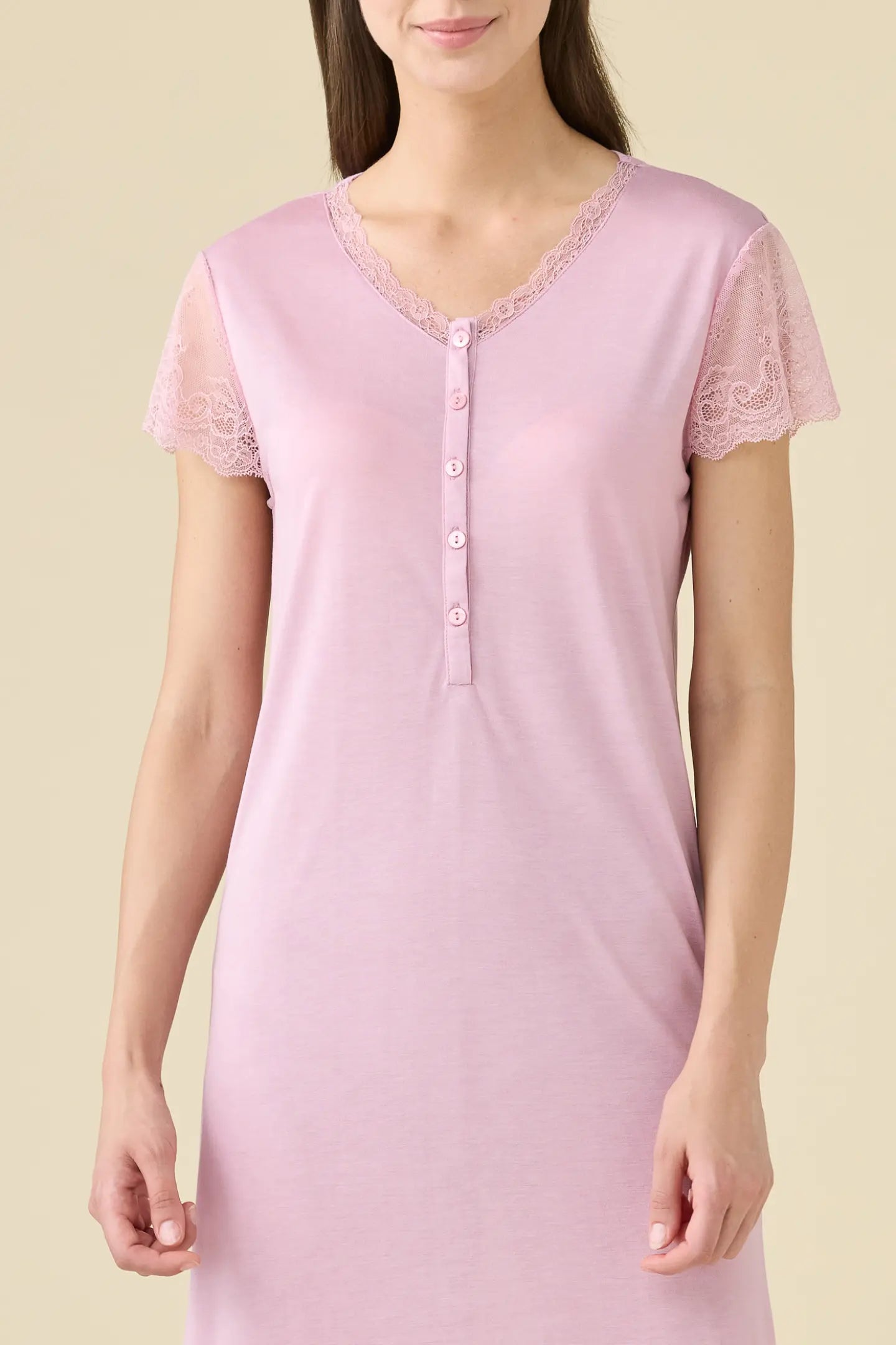Camicia da Notte Manica Corta in Modal NOI DI NOTTE - Softness