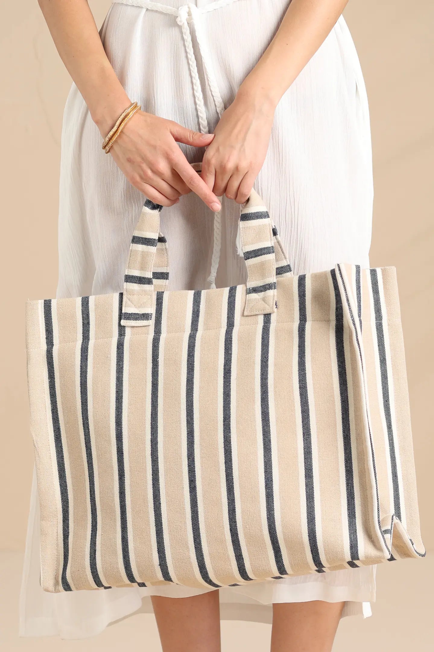 Borsa Mare con Zip NOI DI NOTTE - Stripes
